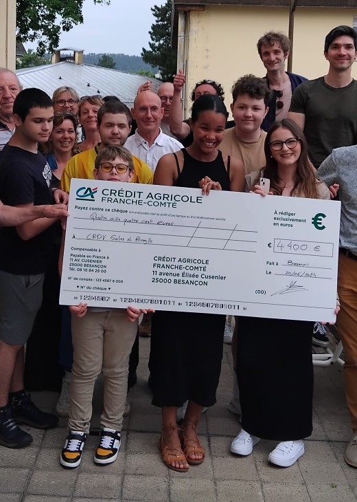 Trail de Montfaucon : remise de chèque